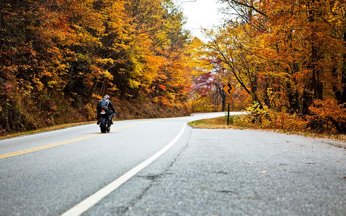 Motorcycle riding in the Smokies 
