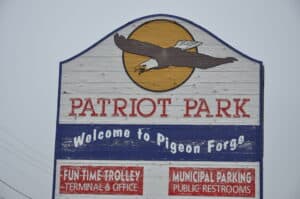 patriot park sign
